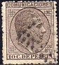 Spain 1878 Characters 10 CTS Marron Edifil 192. España 1878 192 u. Uploaded by susofe